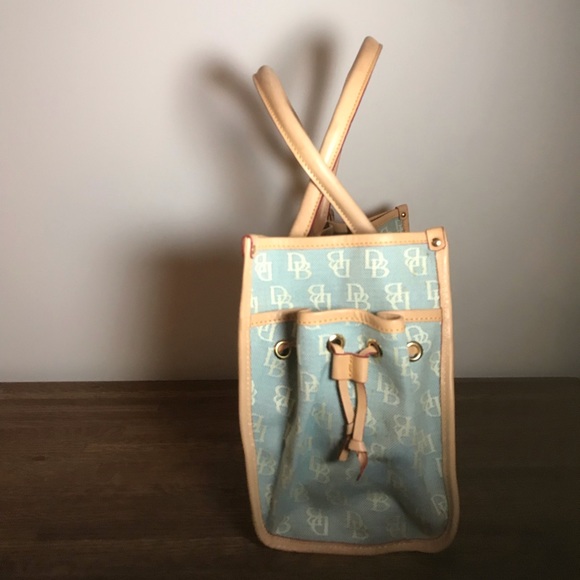 Dooney & Bourke Light Blue Canvas Tote - Picture 2 of 5